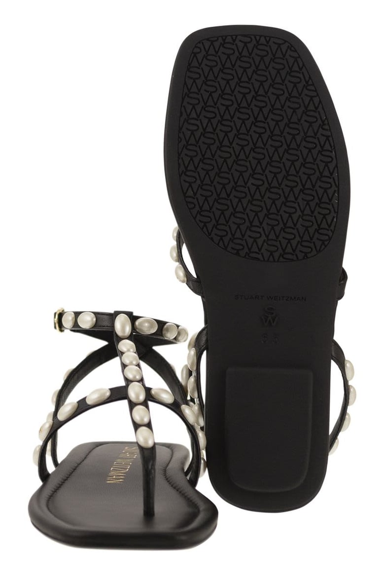 pearlita - thong sandal with pearls by Selfnex