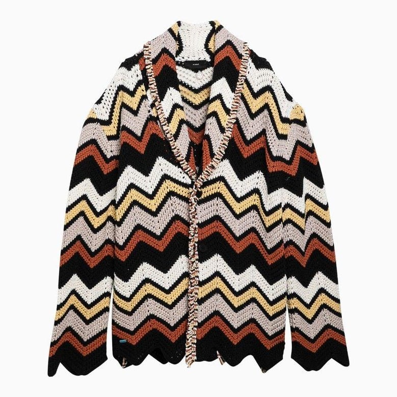 cardigan in crochet zig zag multicolore by Selfnex