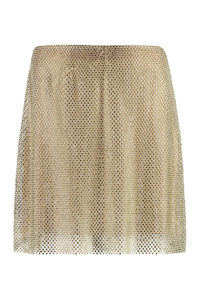 rhinestone mini-skirt by Selfnex