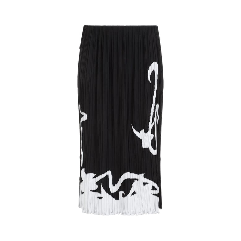 pleated long skirt by Selfnex