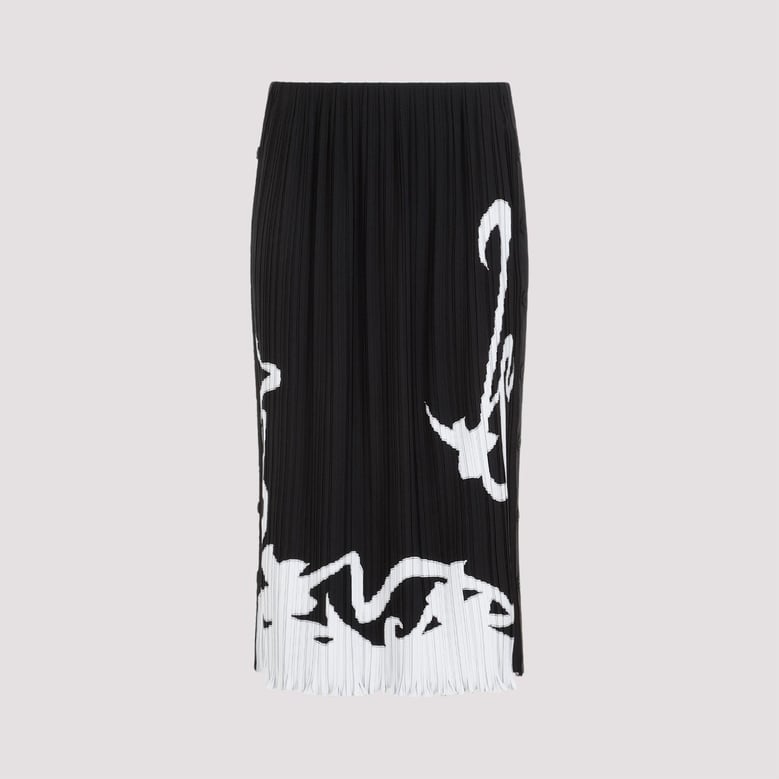 pleated long skirt by Selfnex