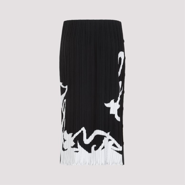 pleated long skirt by Selfnex