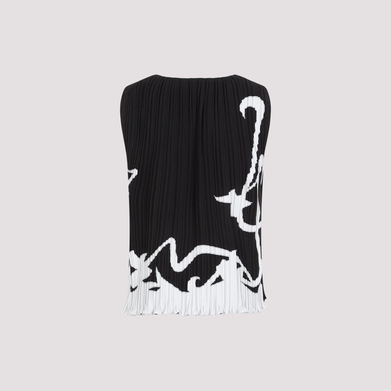 sleeveless pleated top by Selfnex
