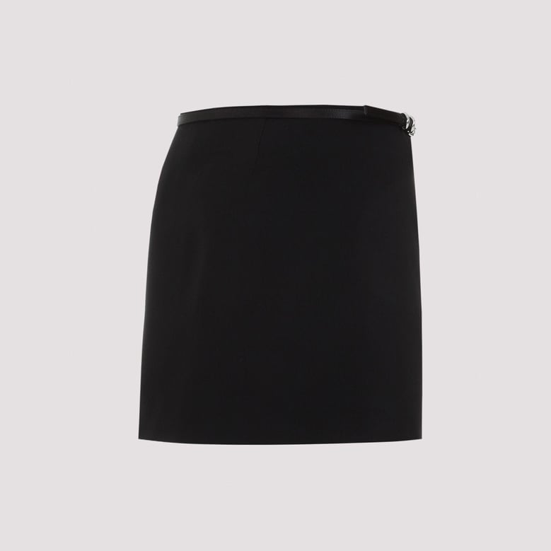 black duchesse mini skirt by Selfnex