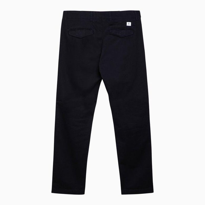 regular blue navy cotton trousers by Selfnex