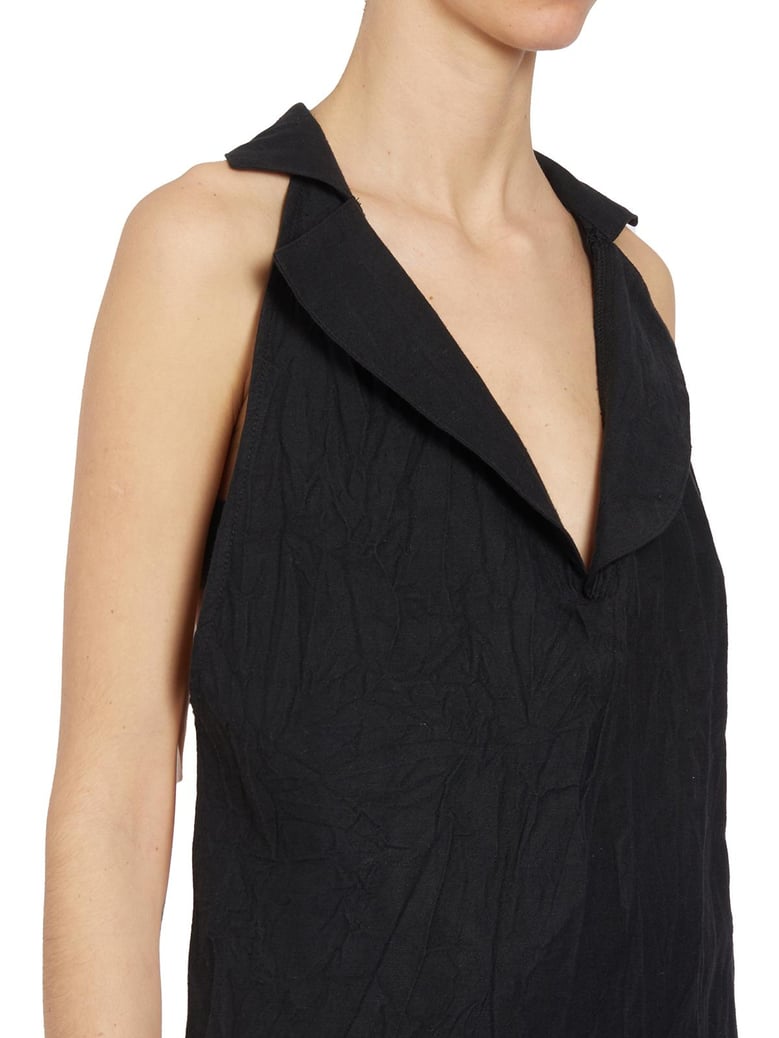 gilet in lino con rever by Selfnex
