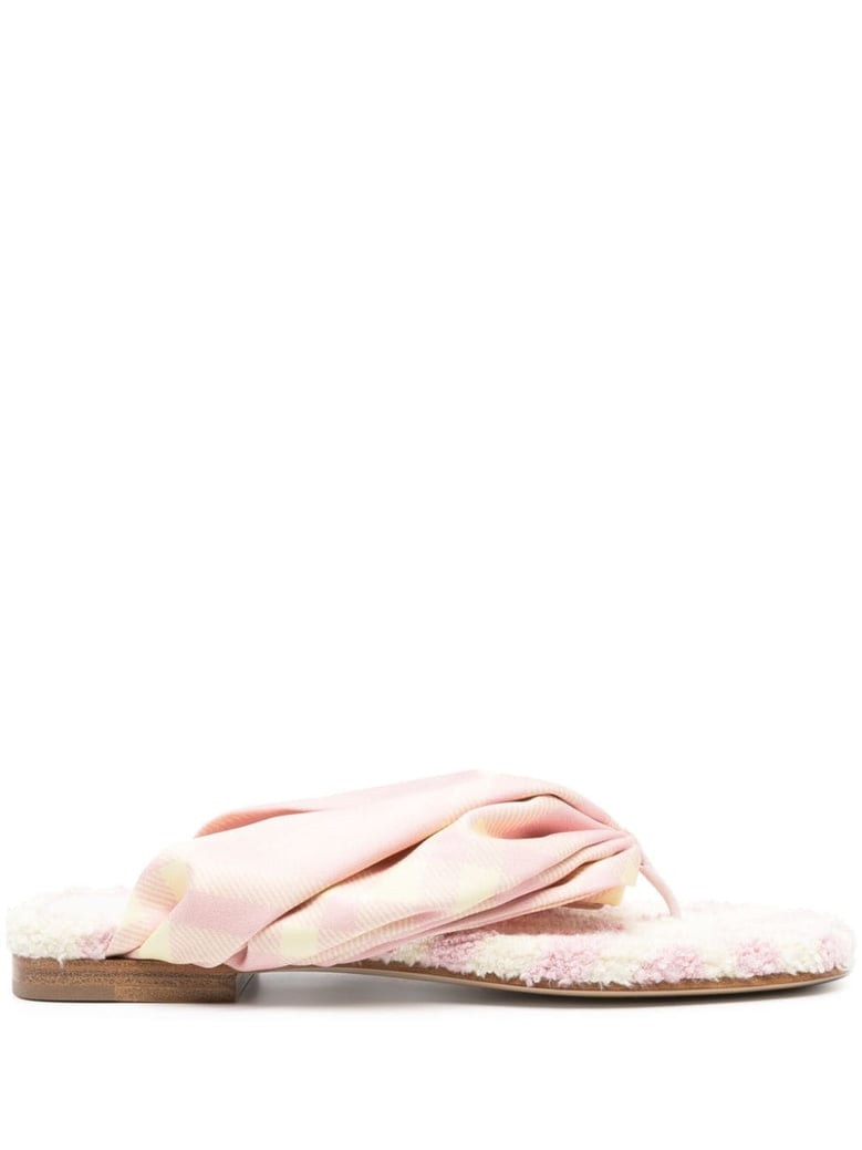 check thong sandals by Selfnex