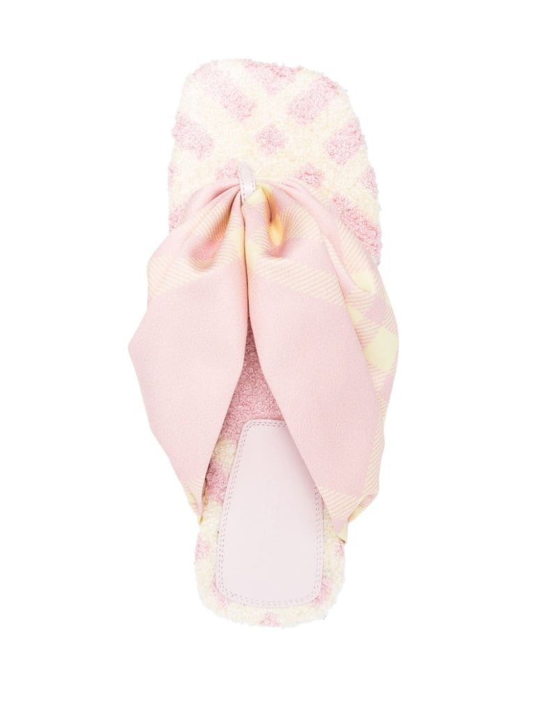 check thong sandals by Selfnex