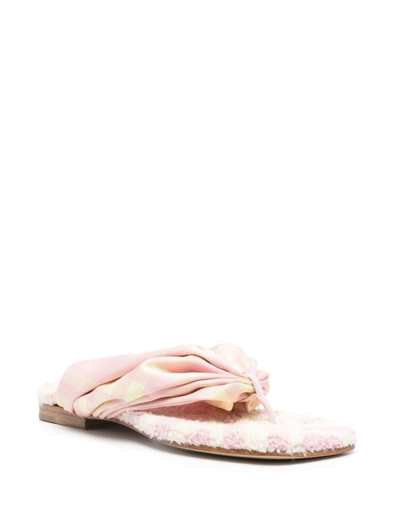 check thong sandals by Selfnex