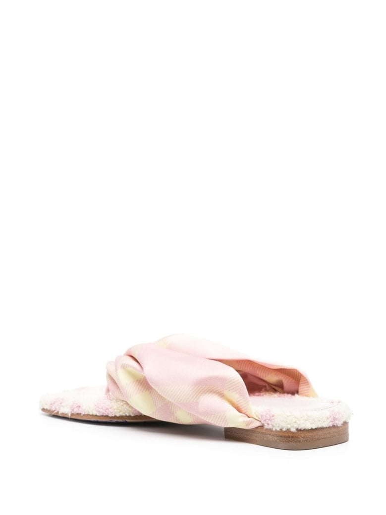 check thong sandals by Selfnex