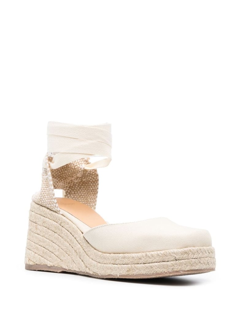tina raffia wedge espadrilles by Selfnex