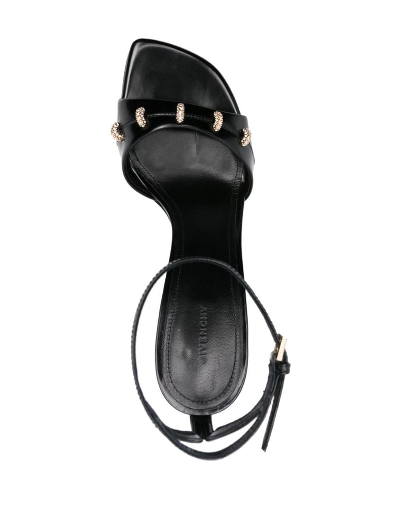 stitch leather sandals by Selfnex