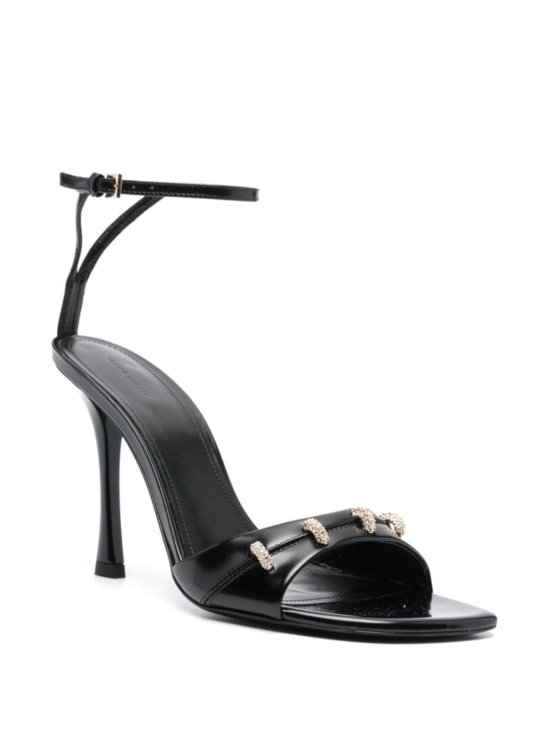 stitch leather sandals by Selfnex