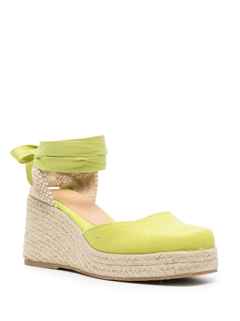 tina raffia wedge espadrilles by Selfnex