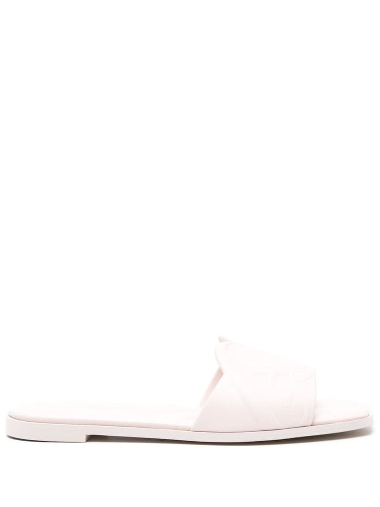 leather flat sandals by Selfnex