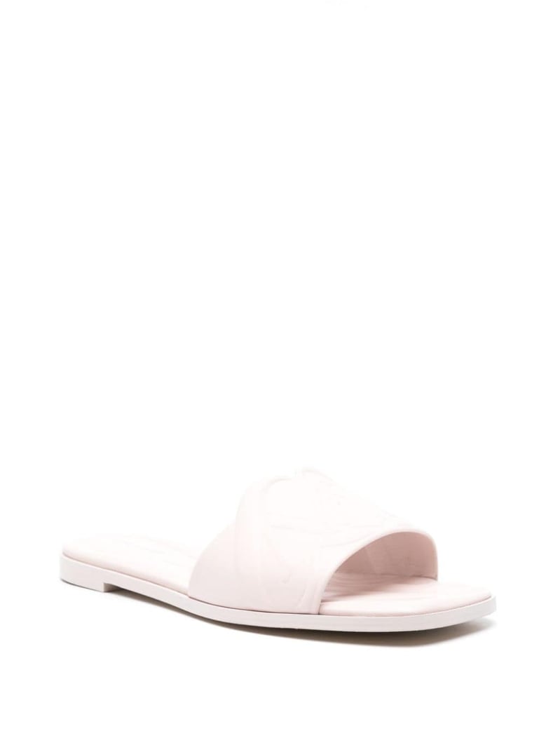 leather flat sandals by Selfnex