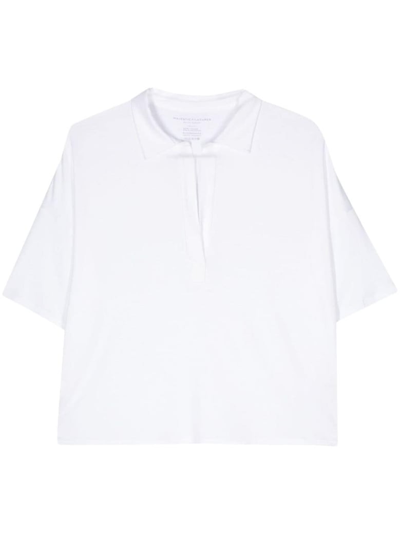 oversized viscose polo shirt by Selfnex