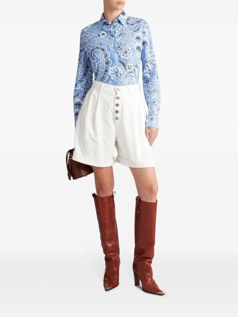 cotton and silk blend shirt by Selfnex