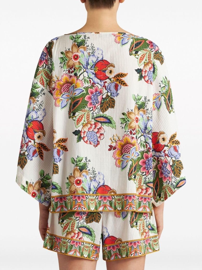 cotton and silk blend top by Selfnex