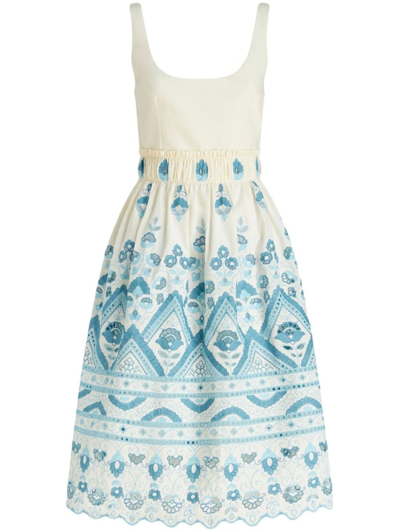 cotton blend short dress by Selfnex