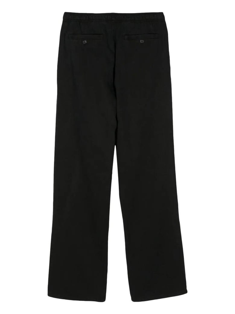 monogram cotton blend trousers by Selfnex
