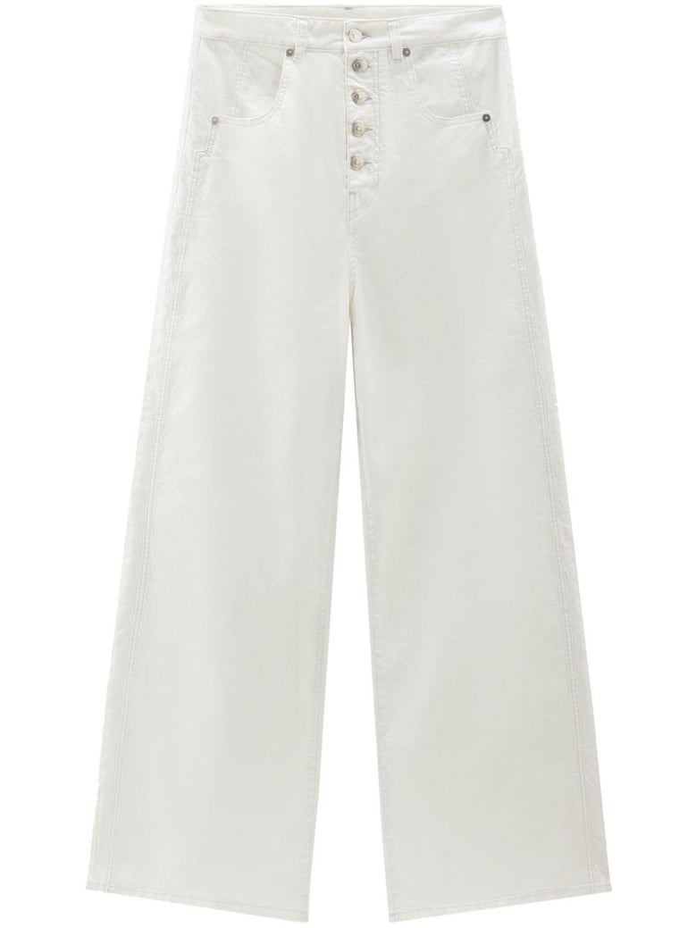 wide leg denim jeans by Selfnex