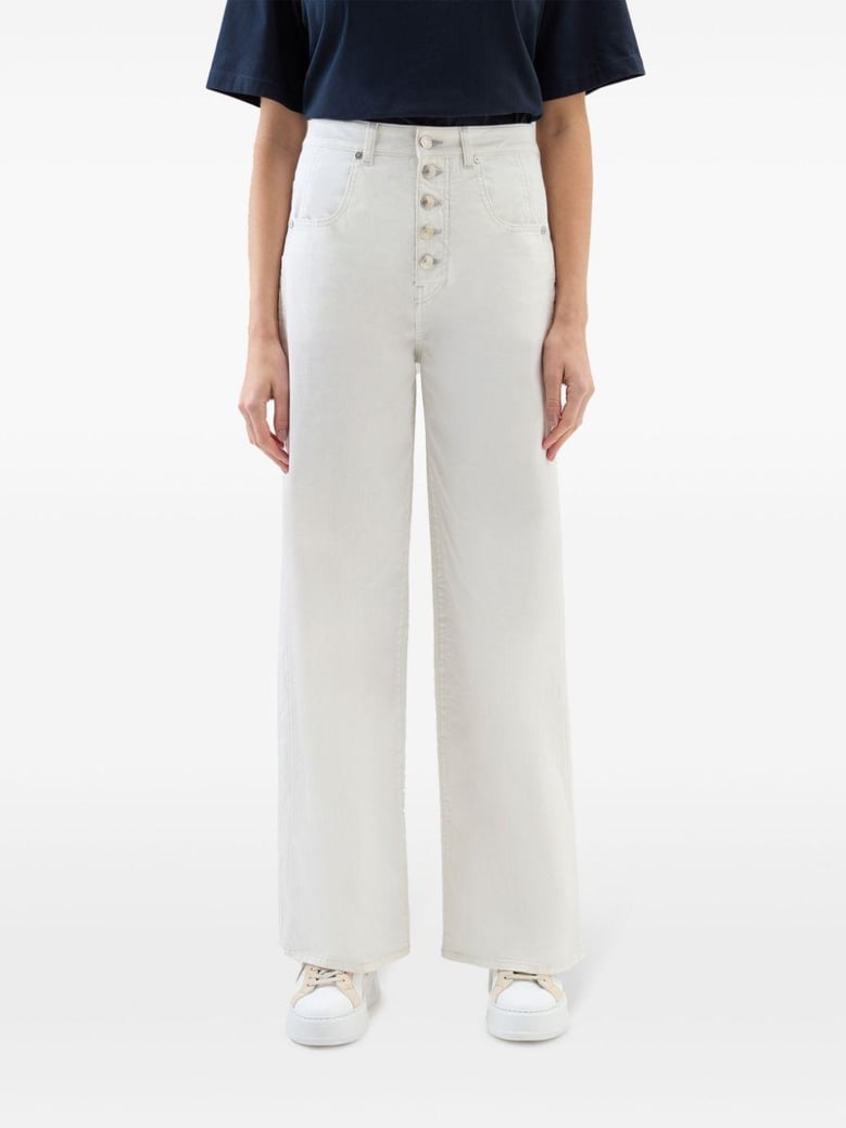 wide leg denim jeans by Selfnex