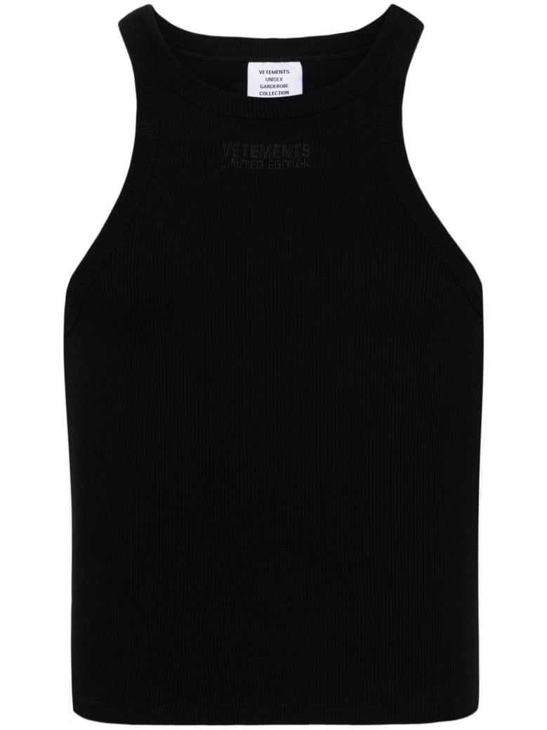logo cotton tank top by Selfnex