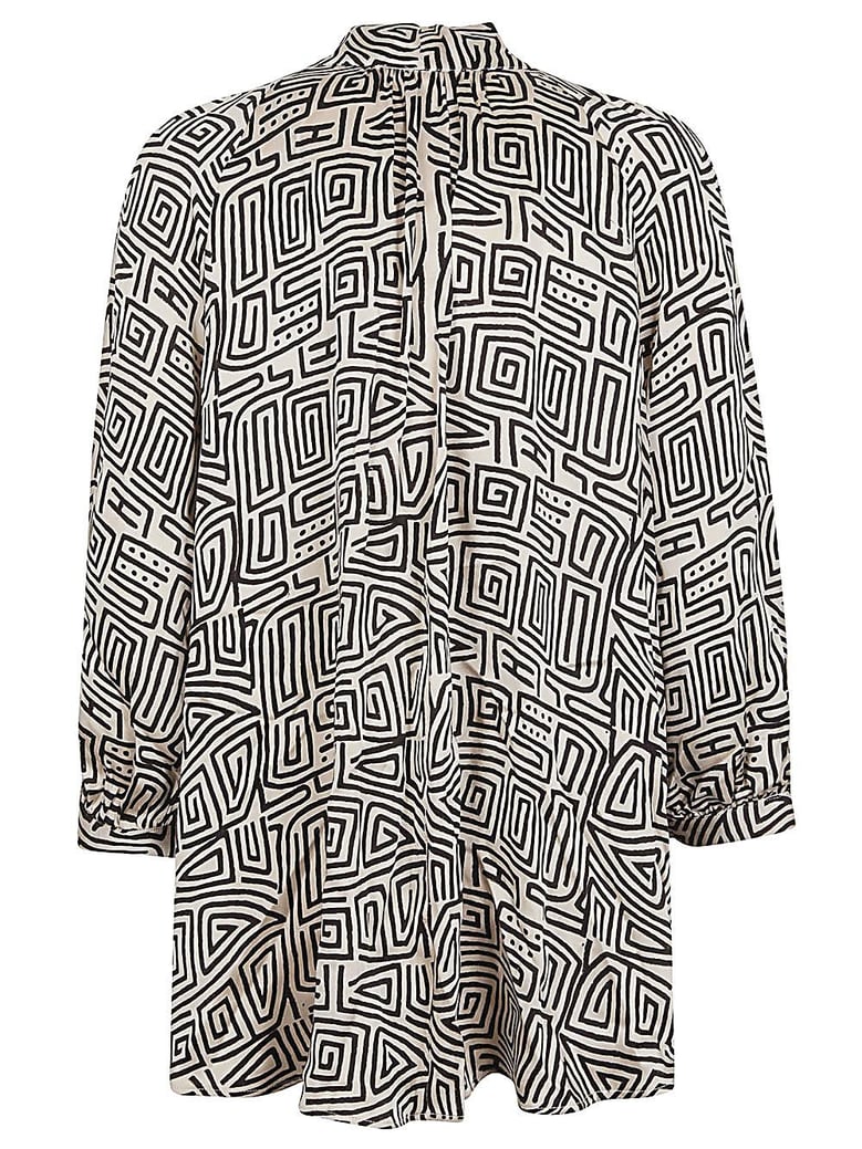 printed silk shirt by Selfnex