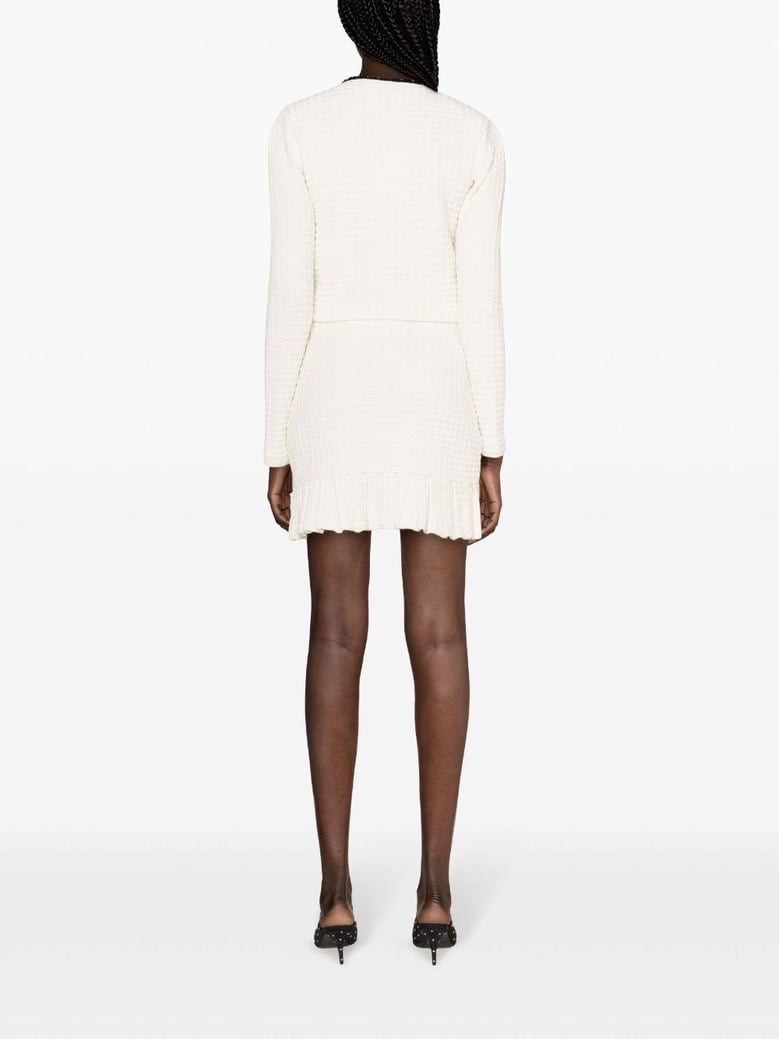 structured knit mini skirt by Selfnex