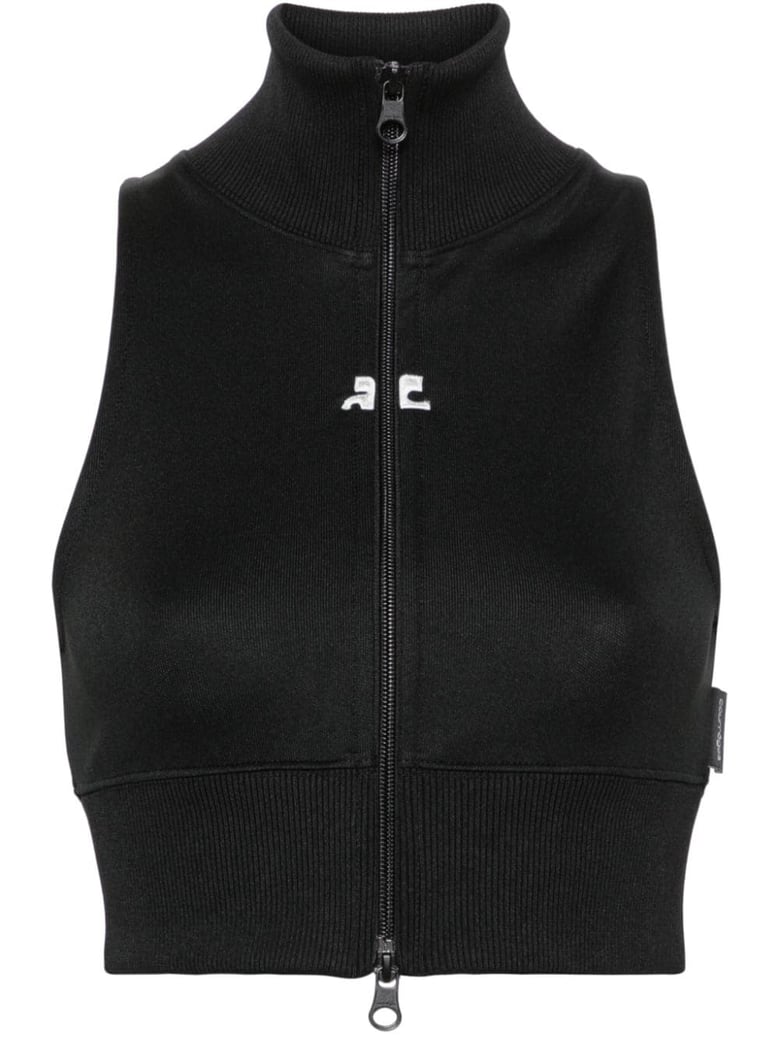 cropped track vest by Selfnex