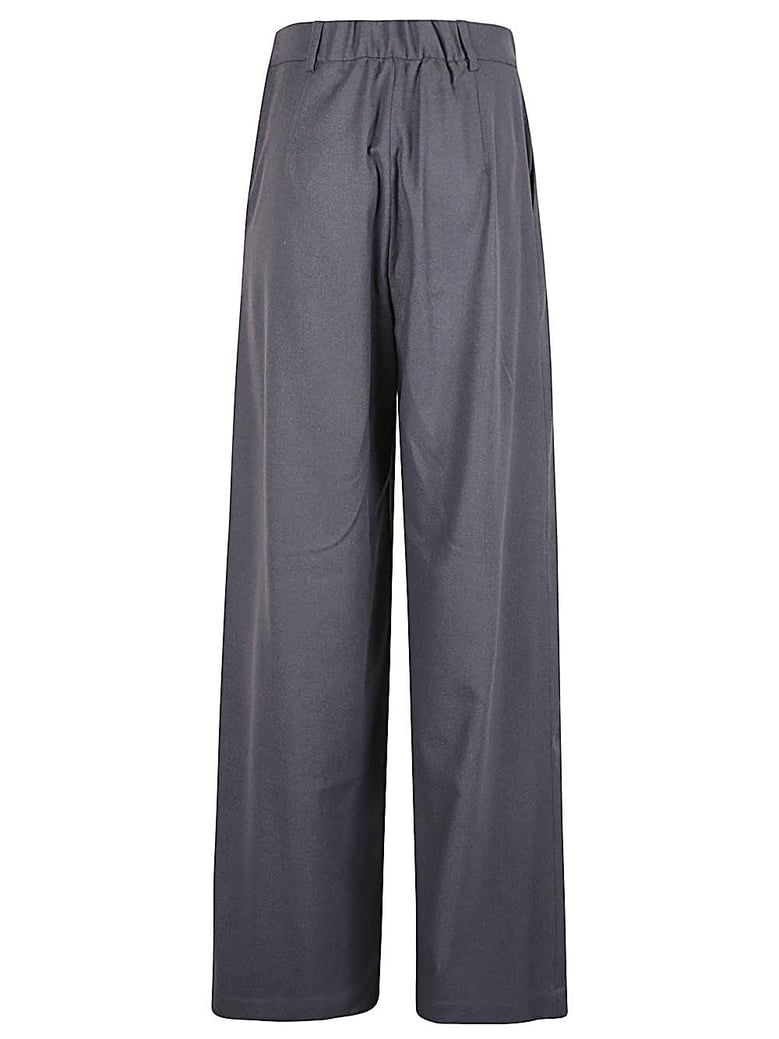 cotton blend wide leg pants by Selfnex