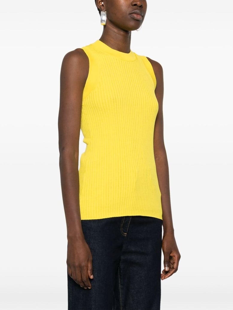 ribbed cotton tank top by Selfnex