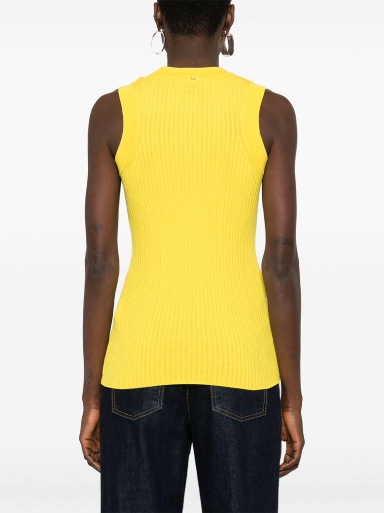 ribbed cotton tank top by Selfnex