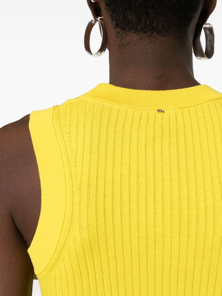 ribbed cotton tank top by Selfnex