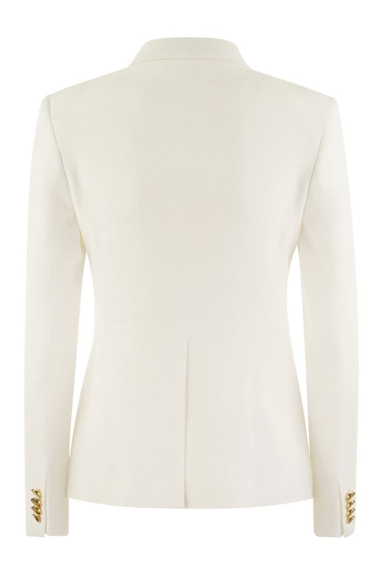 alicya - double-breasted jersey blazer by Selfnex