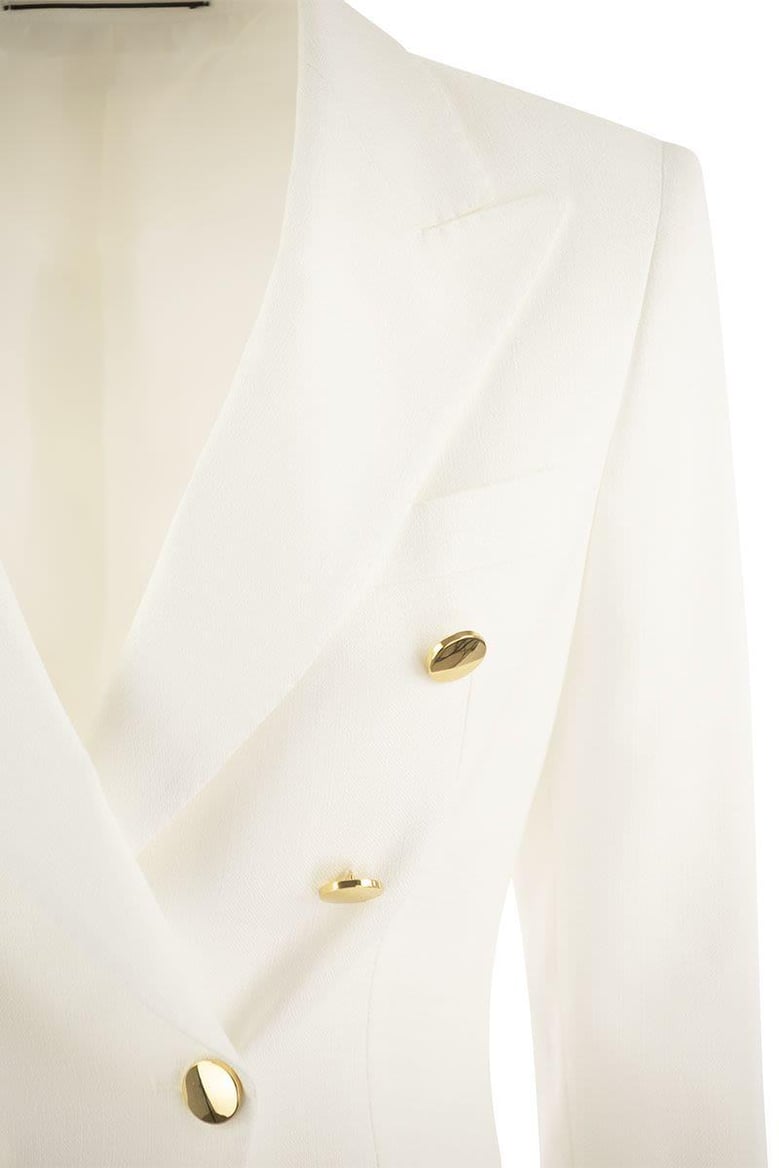 alicya - double-breasted jersey blazer by Selfnex