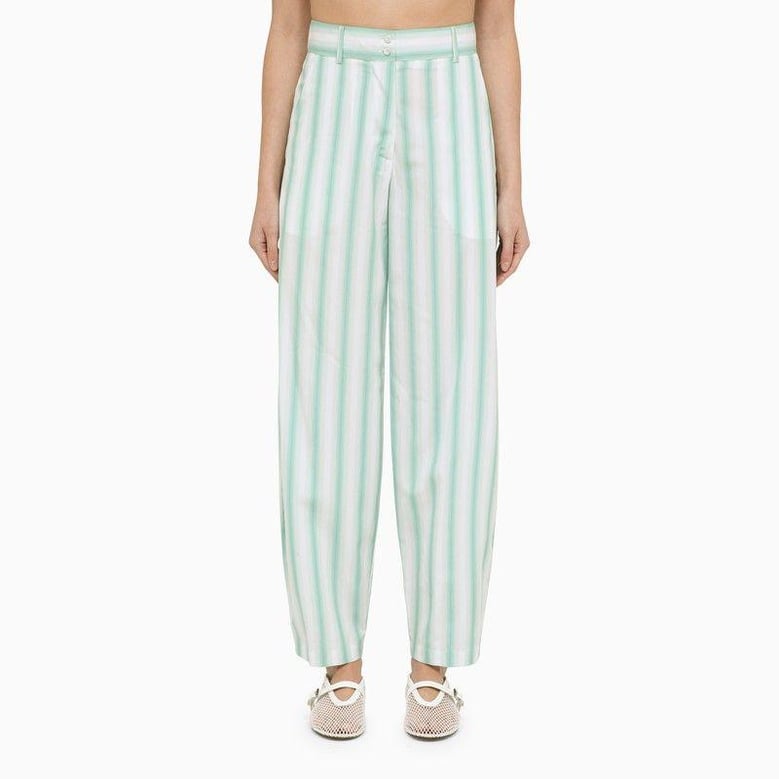 beatty striped cotton trousers by Selfnex