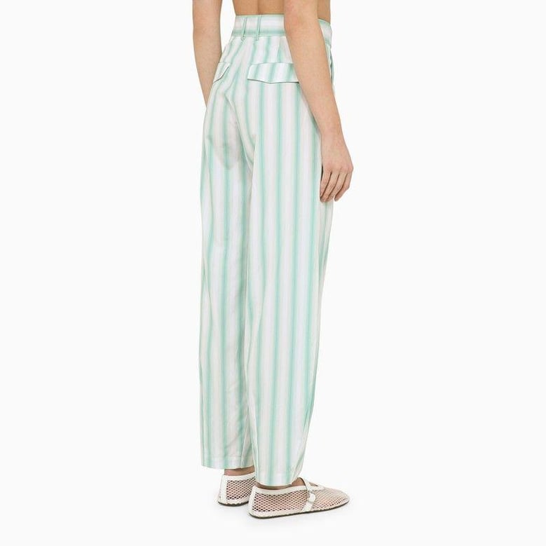 beatty striped cotton trousers by Selfnex
