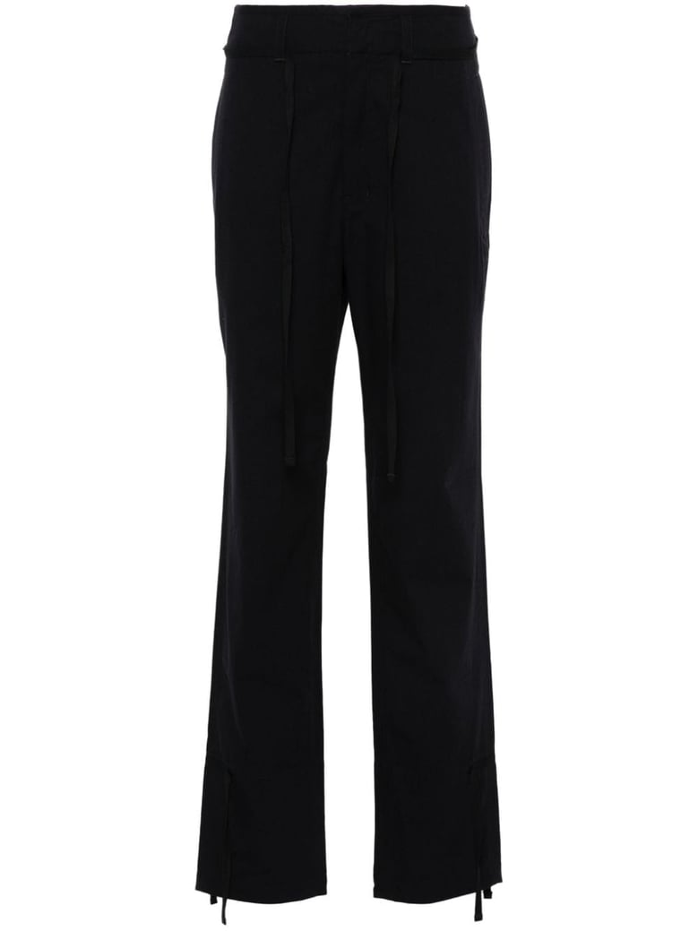 cotton drawstring trousers by Selfnex