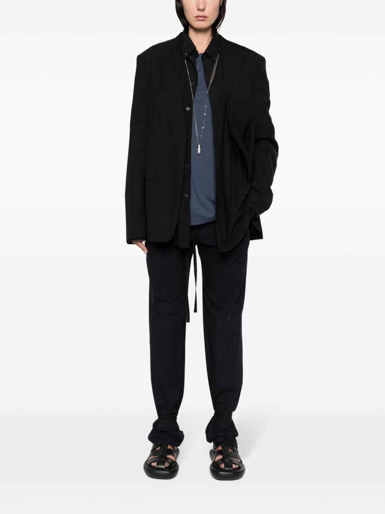 cotton drawstring trousers by Selfnex