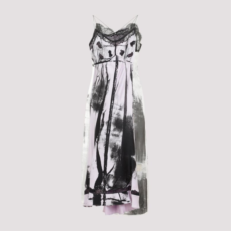 silk midi dress by Selfnex