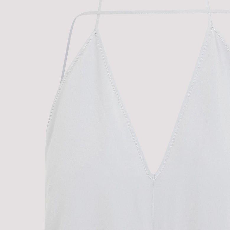 double-halter silk top by Selfnex