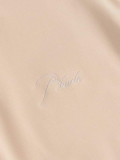 rhude pique snap short sleeve polo by Selfnex
