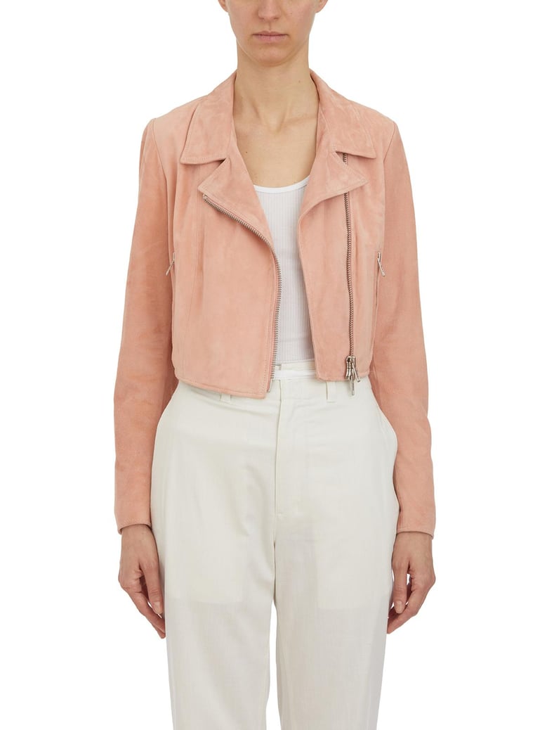 chiodo in suede corto by Selfnex