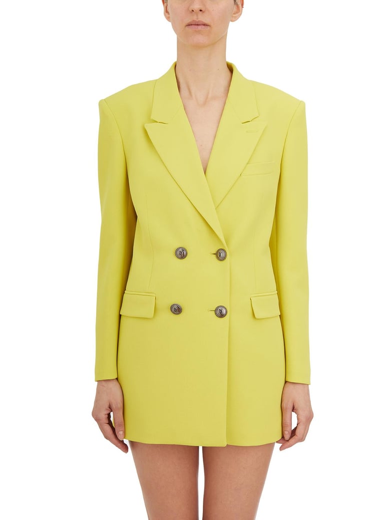 double-breasted jacket with peak lapers by Selfnex