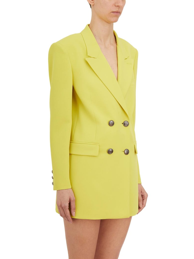 double-breasted jacket with peak lapers by Selfnex