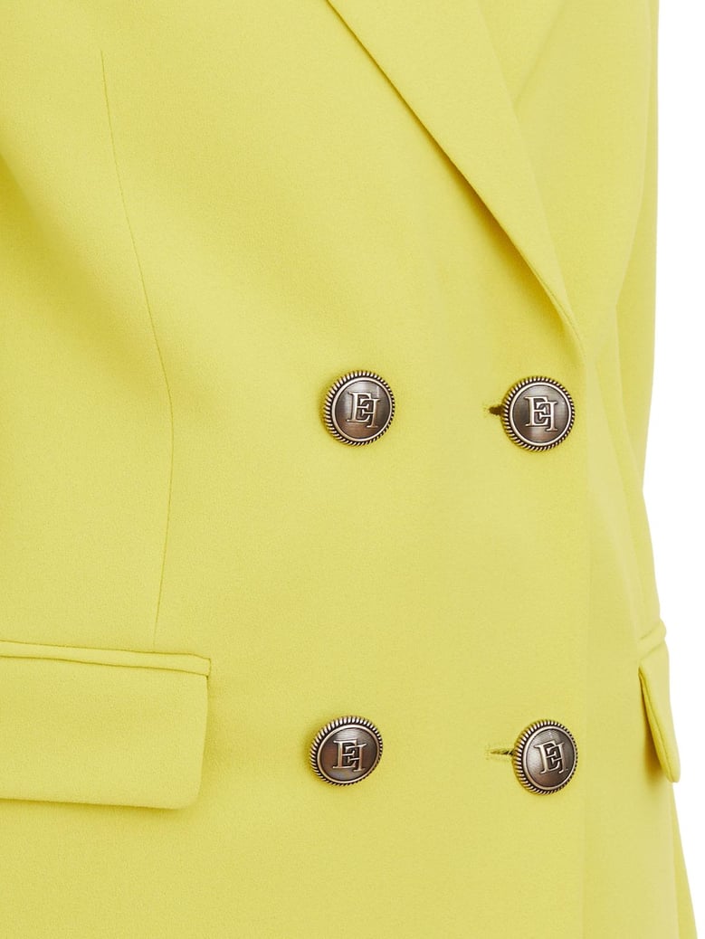 double-breasted jacket with peak lapers by Selfnex