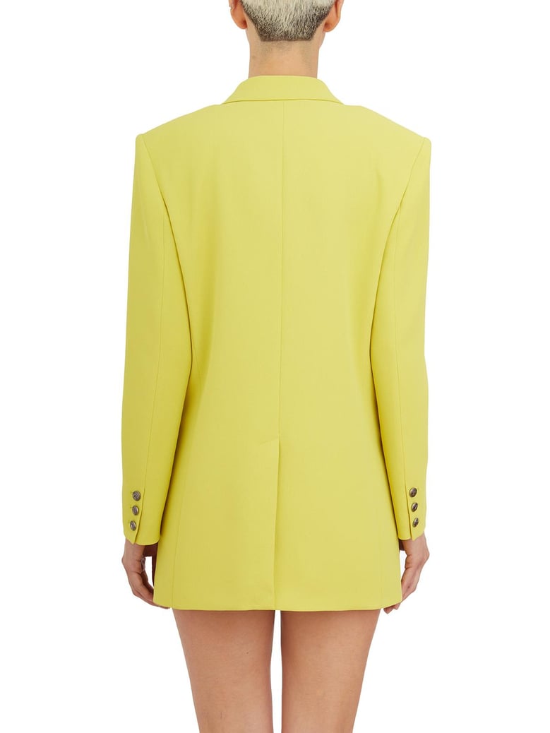 double-breasted jacket with peak lapers by Selfnex