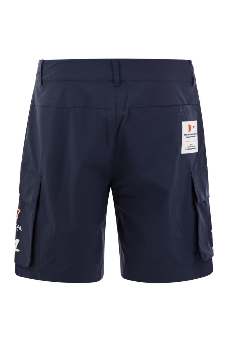 greges orient express - cargo bermuda shorts by Selfnex